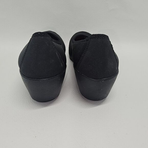 Crocs Busy Day Ballet Wedge Black W8 | Dual Comfort | Red Insole | Used - Picture 8 of 10
